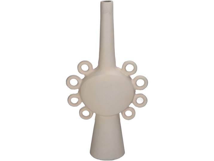 Vase Myko elfenbein Aluminium H 45 cm
