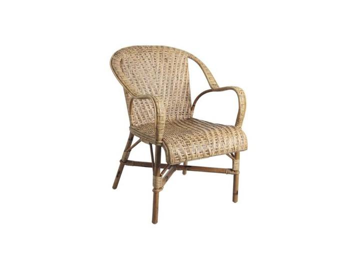 Fauteuil rotin ancien Belle époque