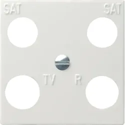 Gira Zentraleinsatz reinweiß-glänzend 50x50 Hirschmann 025803