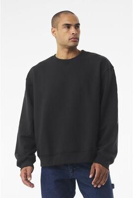 Bella + Canvas 4711 10 oz. Heavyweight Crewneck Sweatshirt in Vintage Black size Medium   Fleece