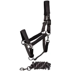 Harrys Horse Halfterset Denici Cavalli Shadow black sand, Größe: Full
