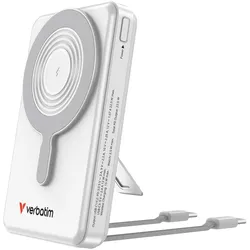 Verbatim 32273 Powerbank Lithium Polymer (LiPo) 10000 mAh Kabelloses Aufladen Silber