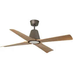 faro barcelona TYPHOON M LED LED-Ventilator braun/Holz