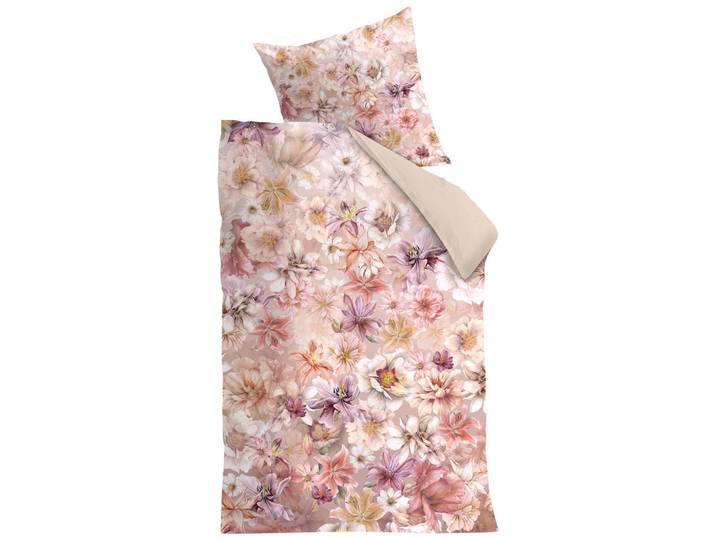 Novel Bettwäscheset, Terracotta, Textil, 160x210 cm, Heimtextilien, Bettwäsche, Bettwäsche, Satin Bettwäsche