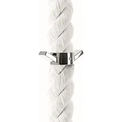 La Cima Doppelhakenring für Kleiderhaken silberfarben