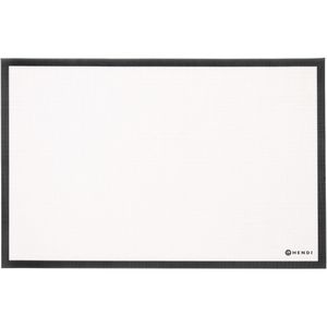 Hendi Backmatte 677827, aus Silikon, weiß / schwarz, backofenfest, antihaftend, 60 x 40 cm