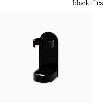 Uplifted Finds Non Slip Wall Mounted Traceless Toothbrush Stand Holder Adjustable Space Saving Bathroom Toothbrush Rack black 1 Pc