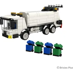 Brixies Bausteinsatz Plus Müllwagen weiss