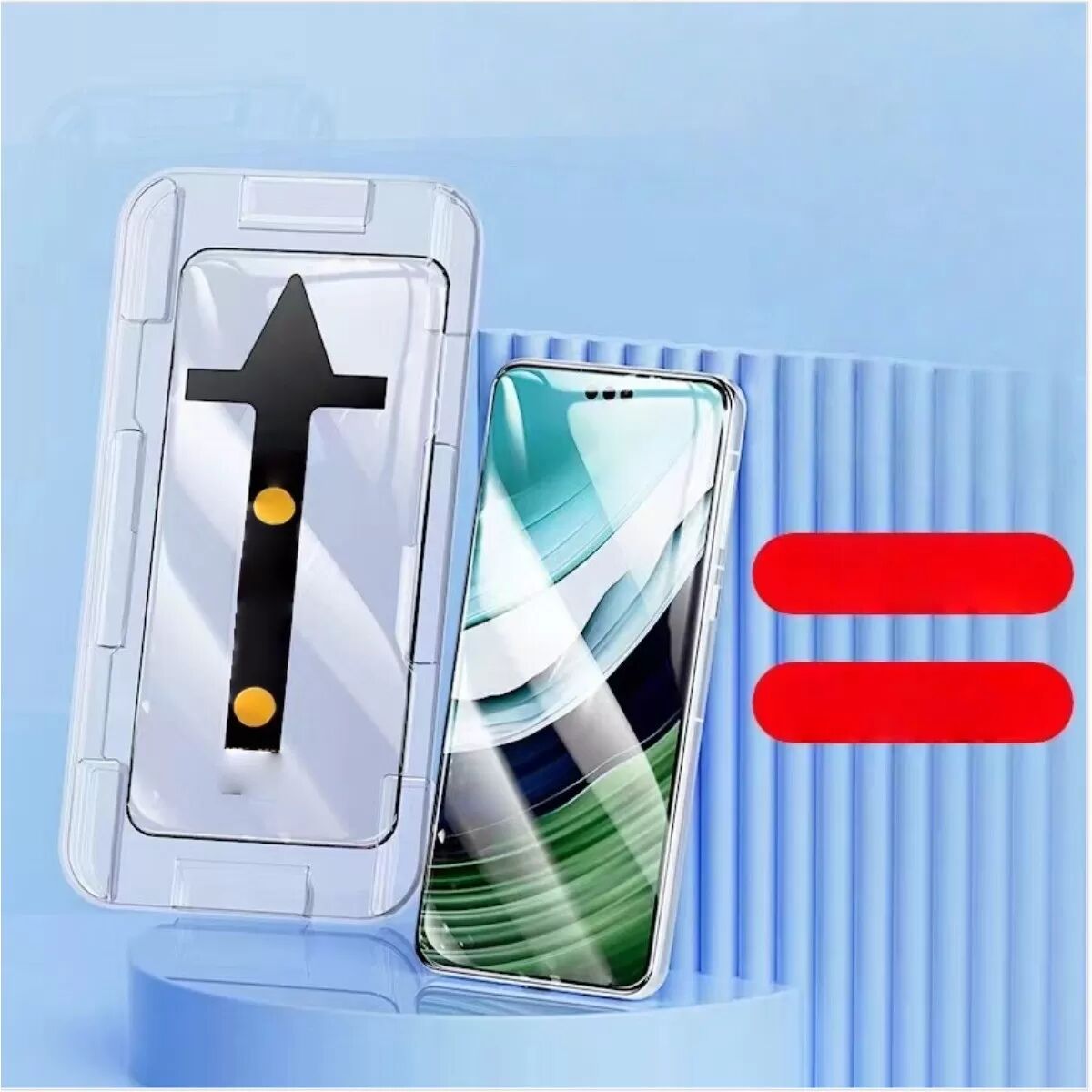 INF Kristallklares gehärtetes Glas für Samsung S22+ mit Applikator