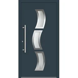 Aluminium-Kunststoff Haustür "SOPHIE" RC2 Anthrazit RAL 7016 innen öffnend DIN links