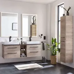 Fackelmann Oxford Badmöbel-Komplettset 150 cm Nature.. - Badmöbel