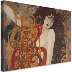 WANDBILD weibliche abstraktion g. klimt