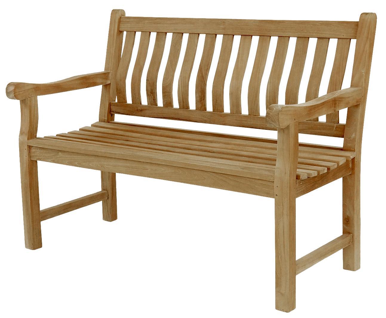Endorphin Gartenbank Breite 120 cm, Parkbank, Teakholz Bank, nachhaltig, wetterfest, Kernholz, ergonomisch