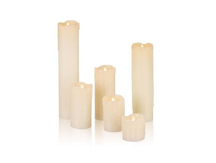 Relaxdays 48 x LED Kerzen aus Echtwachs