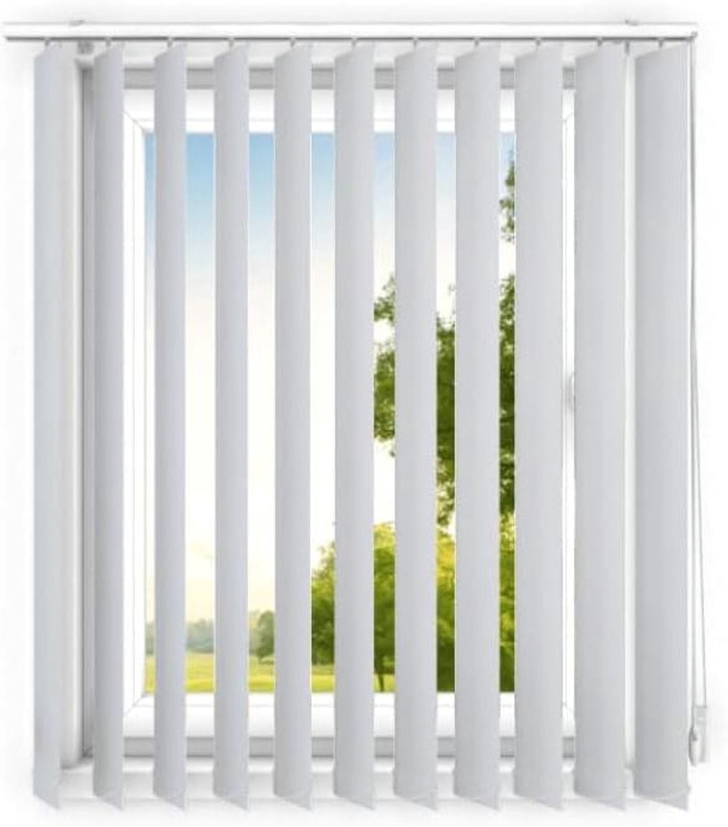 Verticale Jaloezieën Lichtgrijs 180 x 170 cm - Lichtdoorlatende Raambekleding voor Privacy