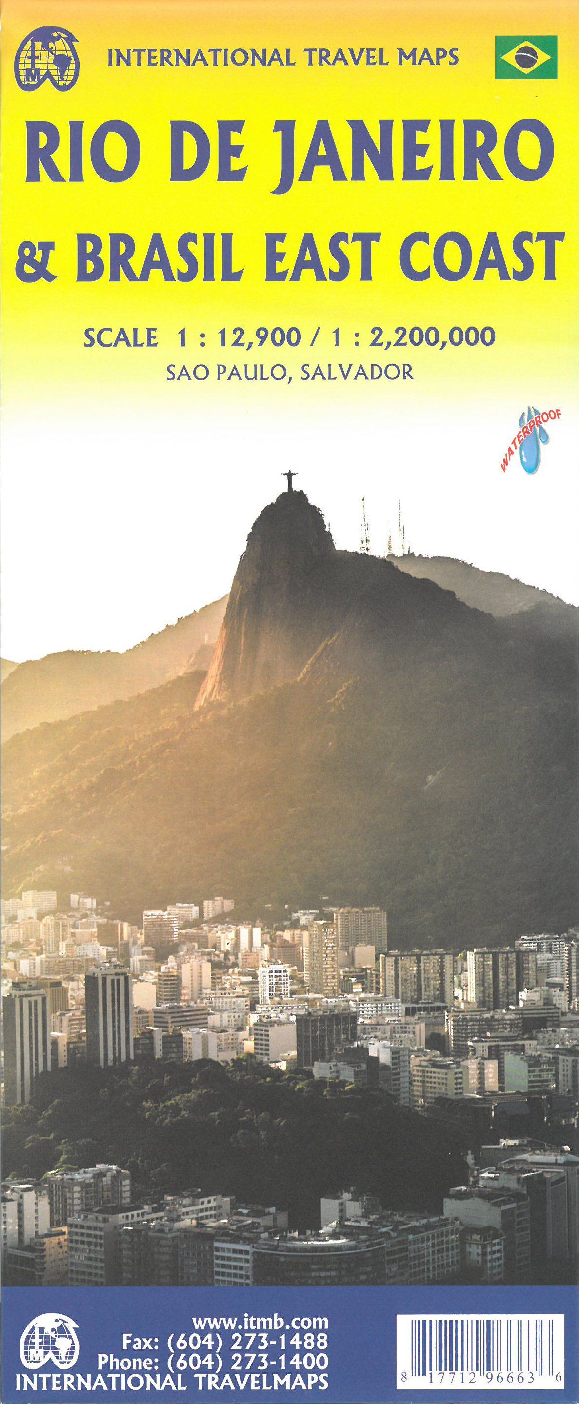 Carte de voyage - Brésil : Côte est & Plan de Rio de Janeiro   ITM