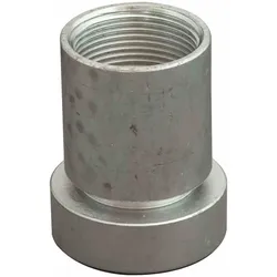 puteus Anschlussstück, aus Stahl, inkl. Muffe, Größe silber, Anschluss 32 mm (1 1/4")