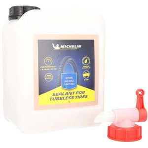 Michelin Reifendichtmittel Tubeless Milch, für Fahrrad, Pannenschutz, 5000ml