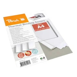 PEACH Thermobindemappen weiss für 15 Blätter A4 20 Stk