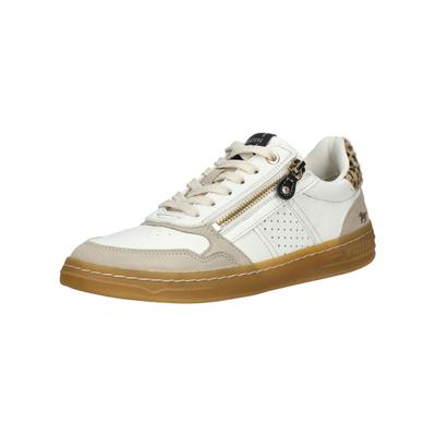 Sneaker MUSTANG SHOES "Mustang Shoes Sneaker Lederimitat", Damen, Gr. 37, grau (ice), Lederimitat, Schuhe Sneaker