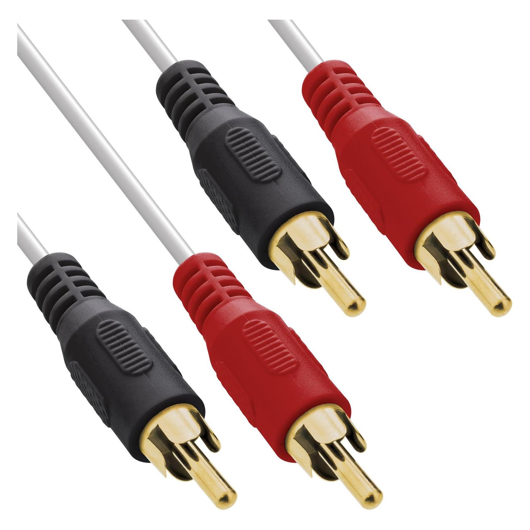 InLine Cinch - Cinch (1 m, Cinch Kabel) (89933V)