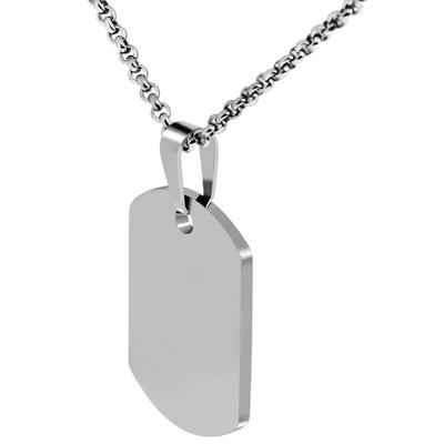 Kettenanhänger ADELIA´S "Anhänger – Gravuranhänger aus Edelstahl", silber, Schmuckanhänger, Damen, Edelstahl, Kettenanhänger, Schöne Geschenkidee zum Valentinstag