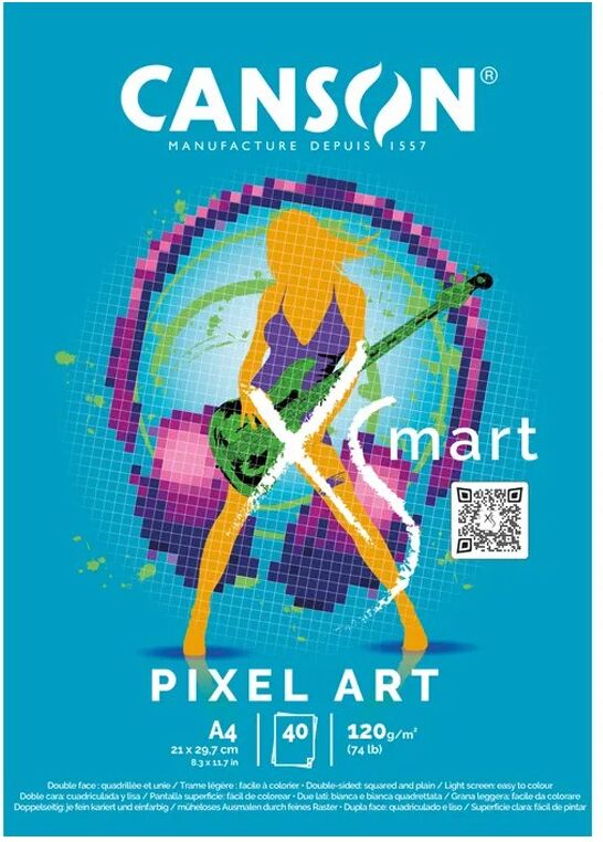 Bloc Canson XSmart 40 Feuilles A4 120 g Pixel Art