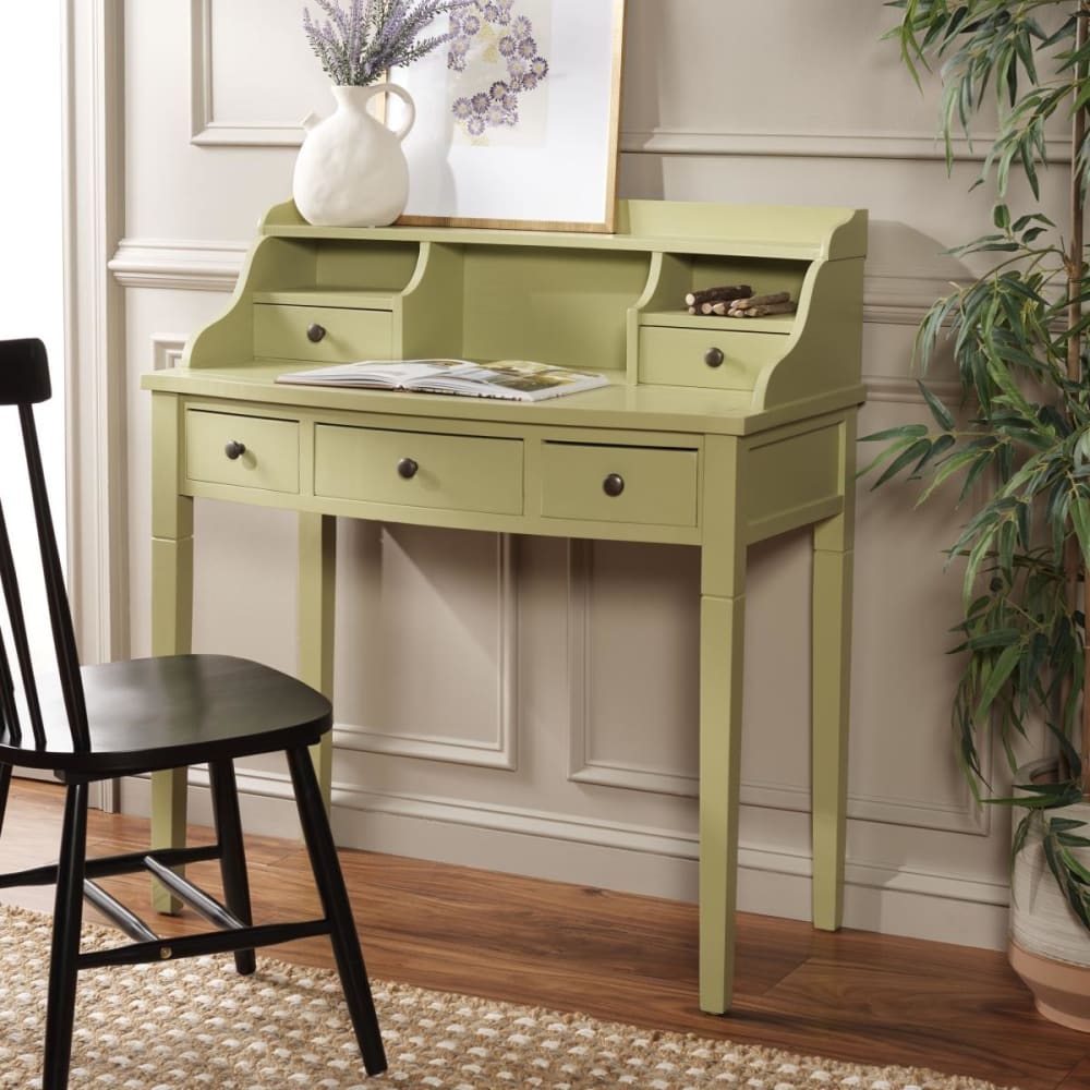 Safavieh Bureau en pin/mdf, vert avocat Vert 92x103x49cm