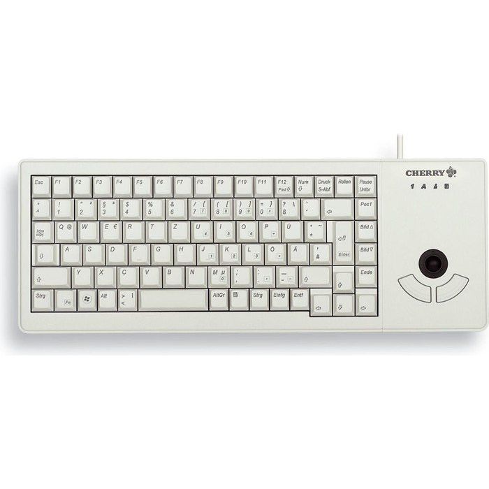 Cherry G84-5400 XS Trackball Tastatur kabelgebunden, Grau