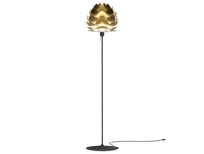 UMAGE Designer Stehlampe Aluvia, messing / gold, für Wohn- / Esszimmer, Aluminium, Design, Stehlampe