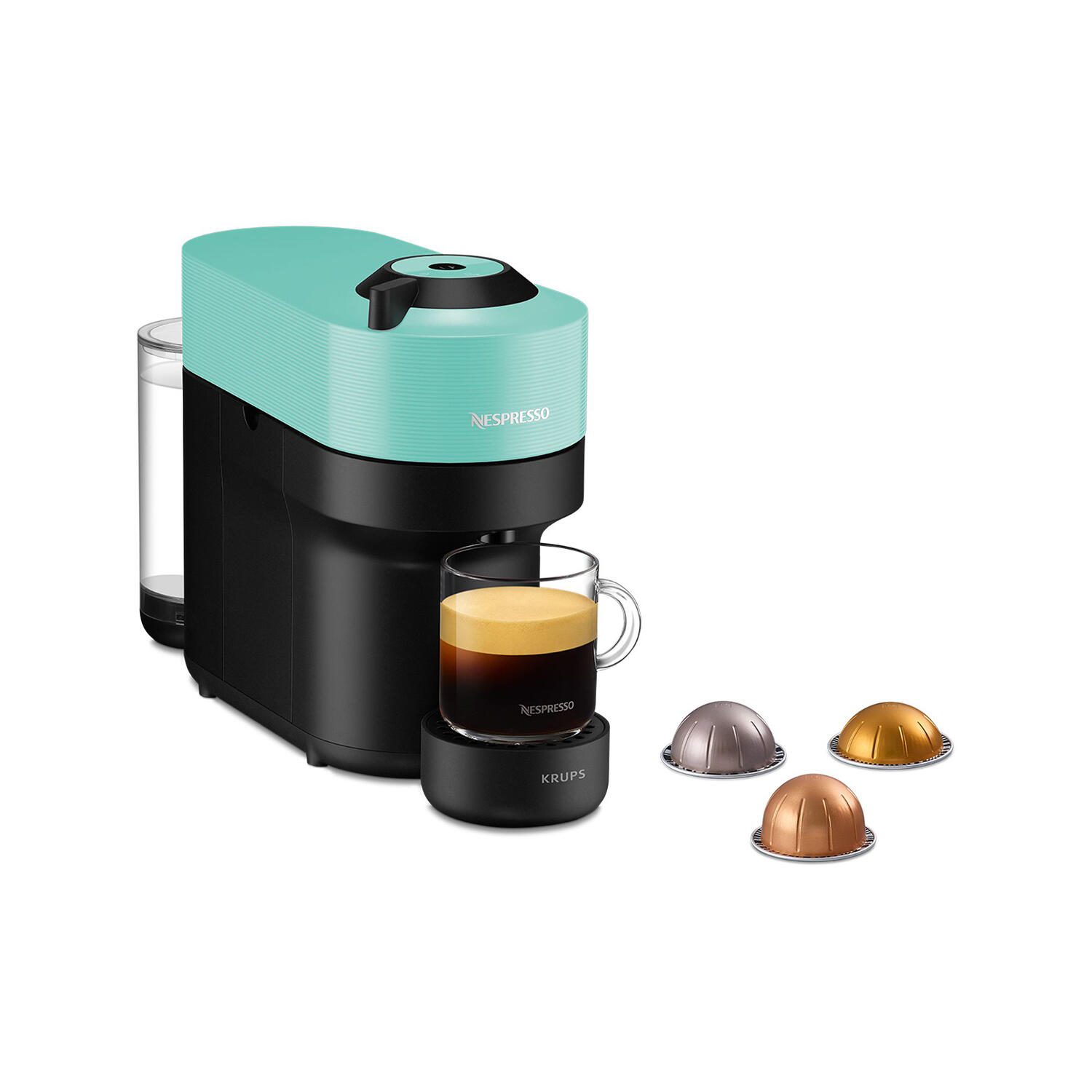 Krups Nespresso Vertuo Pop XN9204 - Pad-Kaffeemaschine - Aqua Mint XN920410