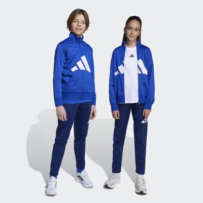 Trainingsanzug ADIDAS SPORTSWEAR "ESSENTIALS CLIMACOOL KIDS", Jungen, Gr. 164, blau (royblu, weiß), Obermaterial: 100% Polyester, Sportanzüge Trainingsanzug, Trainingsanzug für Kinder, zweiteilig, sportlicher Stil
