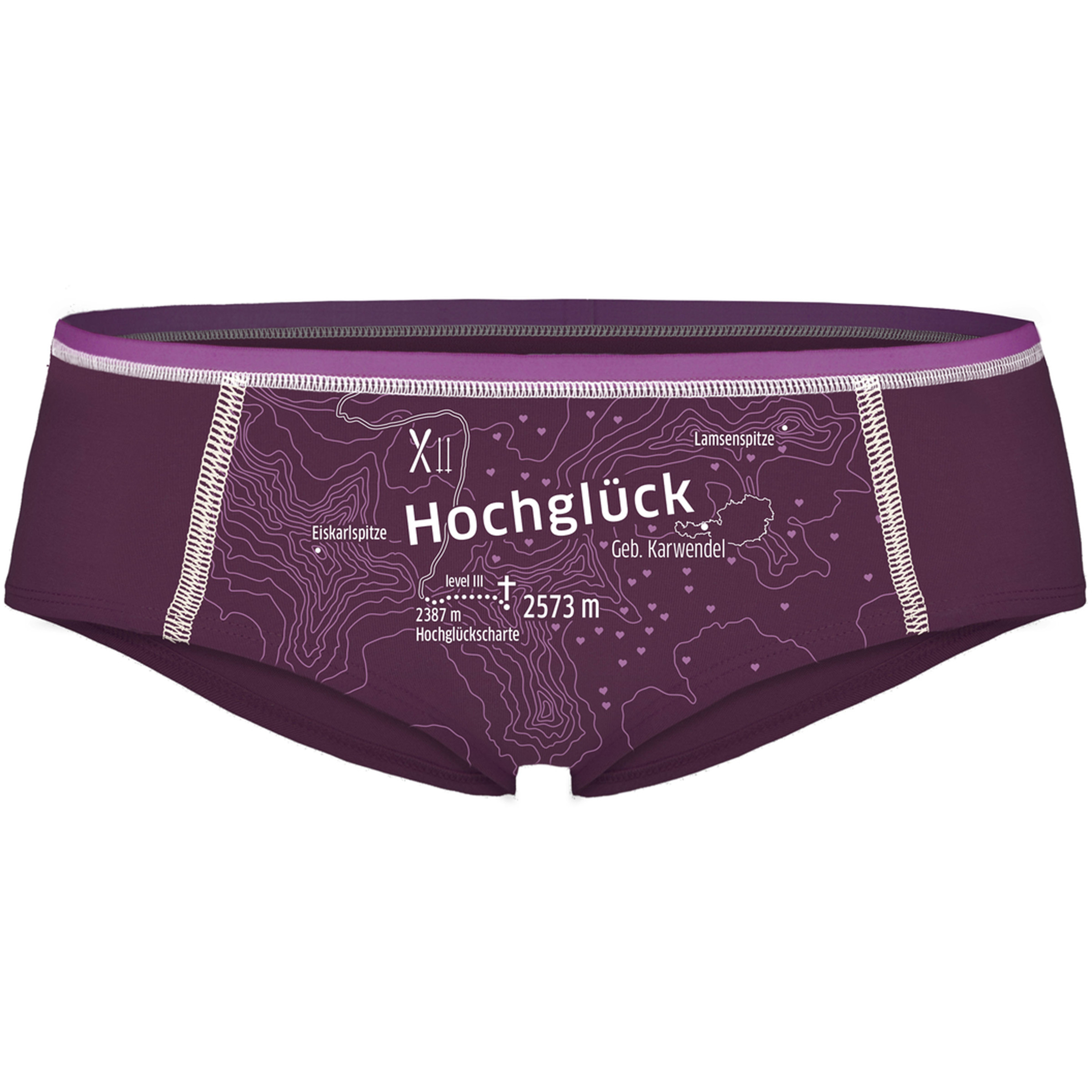 Ein schöner Fleck Erde Hochglück Damen Kurze Unterhose lila Größe S Lifestyle Hautfreundlich
