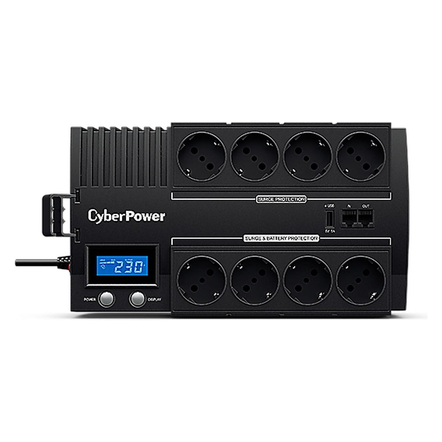 Cyberpower BR1200ELCD Line-Interactive USV 1200VA/720W GreenPower Energy Saving Technologie LCD USB 4+4 Schu... (1200 VA, 720 W, Line-Interaktiv USV) (BR1200ELCD)