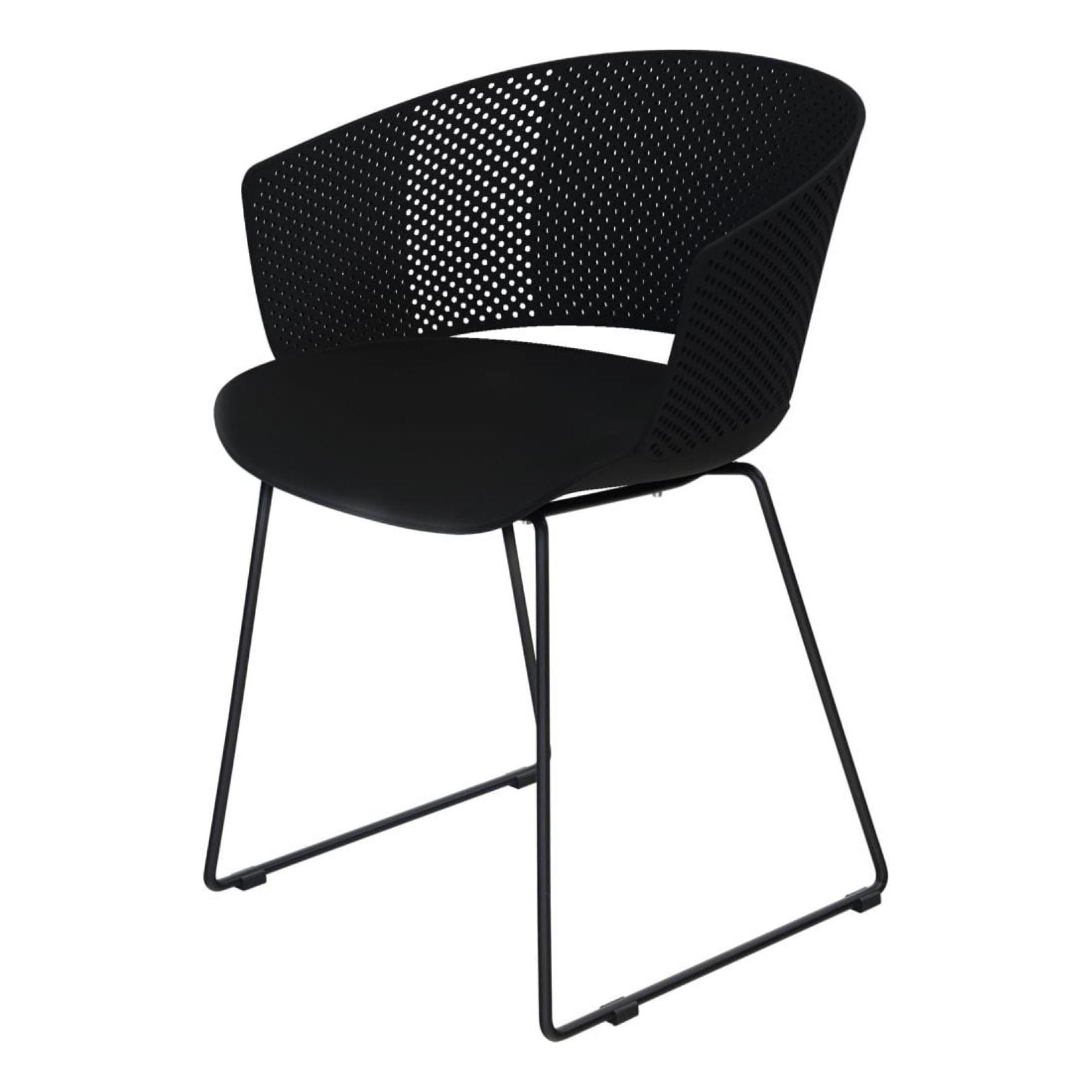 Lesli Living Design-Stuhl ORLY schwarz - 41261