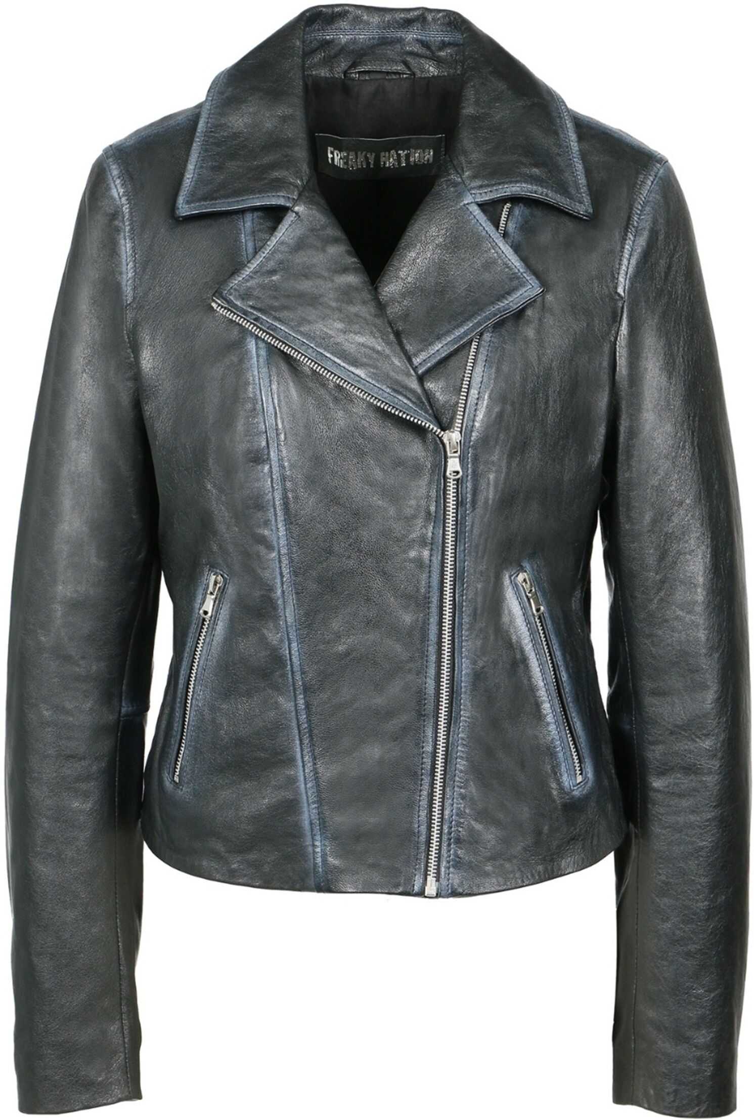 Lederjacke FREAKY NATION "Lederjacke-FN", Damen, Gr. L(40), schwarz, Oberstoff: 100% Leder. Futter: 100% Baumwolle, normal, Jacken Lederjacke schwarz L(40)