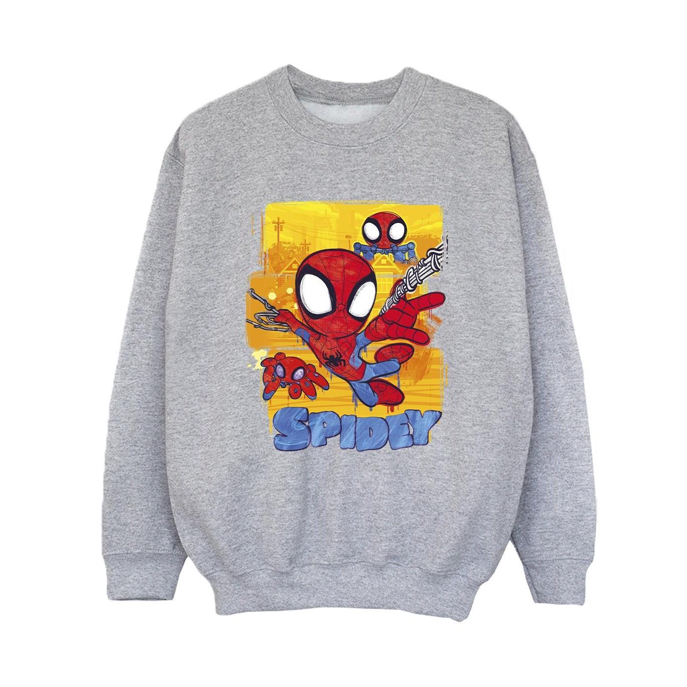Marvel Jongens Spidey En Zijn Verbazingwekkende Vrienden Vliegend Sweatshirt (Sportgrijs)