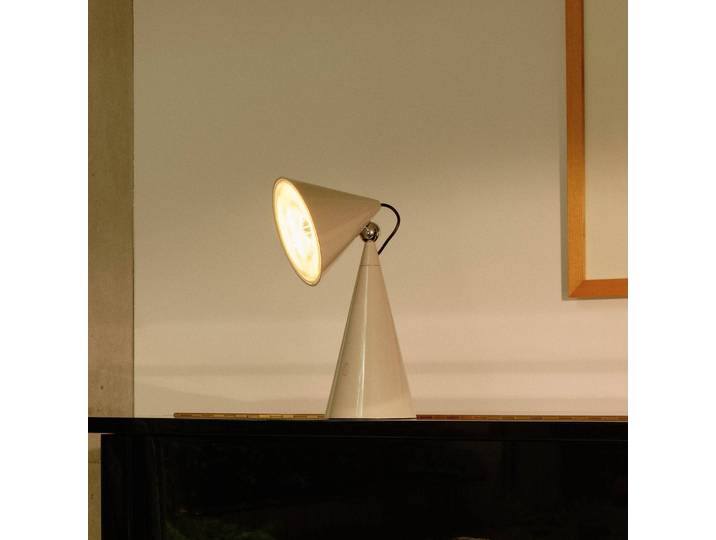 Design tafellamp Pose Task Light, dimbaar, alu / grijs / zink, Woon-/ Eetkamer, Kunststof, Design, tafellamp