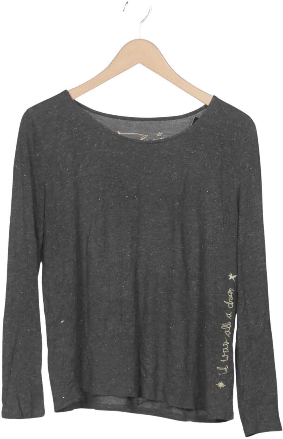 Frogbox Damen Langarmshirt, Grau, Gr. EU 42, Viskose / Synthetik - Second Hand