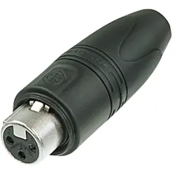 Neutrik XLR 3P 'Heavy Duty' IP Connector - female - Neutrik XX HD Box mit 25 Stück - (silbernes Metallgehäuse - Goldkontakte)