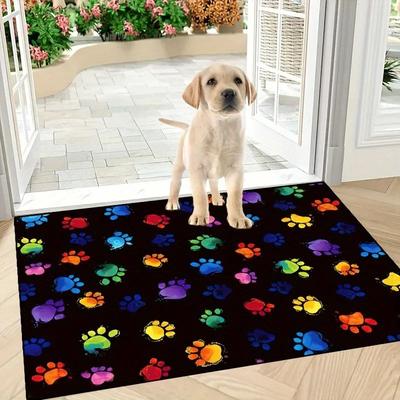 Inspired Finds Cat Paw Print Absorbent Doormat Non Slip Washable Kitchen Entrance Rug cartoon Cat Paws 31.50x47.24in