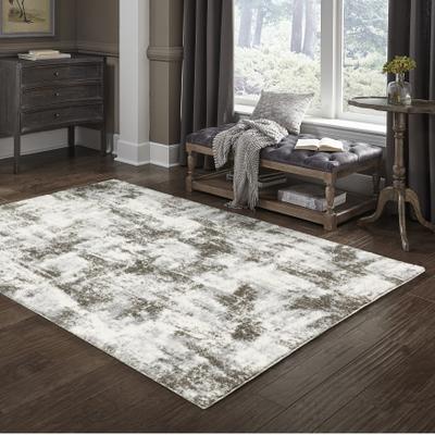Style Haven Vannes Marbled Abstract Ivory/Gray Area Rug
