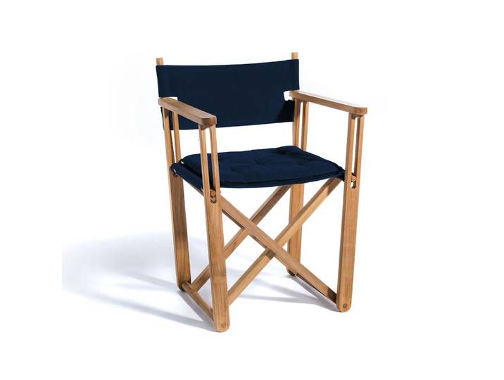 Skargaarden Kryss Dining Sessel Agora Nautic Navy blue, teak