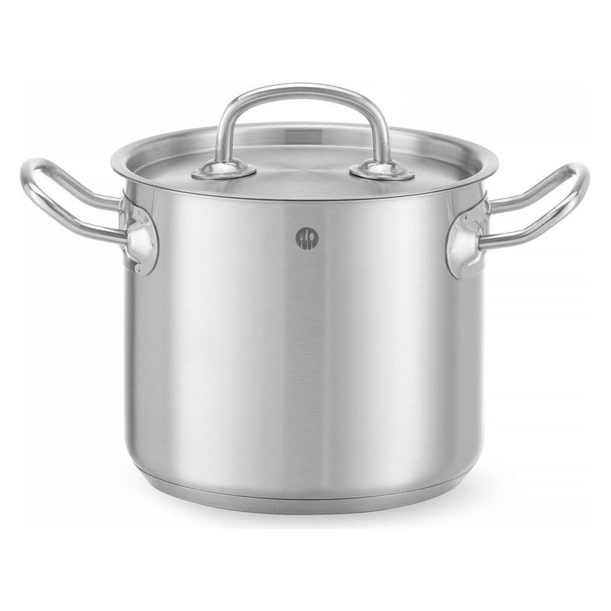 Hendi Kochtopf, hoch - mit Deckel,, Kitchen Line, 45L, ⌀400x(H)360mm (Kochtopf, Aluminium, Edelstahl, 40 x 36 cm) (62074236)