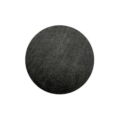 Teppich HOMIE LIVING "Gino", grau (anthrazit grau), H:30mm Ø:200cm, Polypropylen, Teppiche, Teppich, Hochflor, gewebt, weich, uni, Wohnzimmer, Schlafzimmer, waschbar