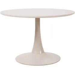 Oviala Business Runder Couchtisch, 70 cm Durchmesser, cremefarben Oviala