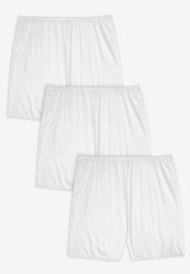Plus Size Women's Cotton Bloomer 3-Pack by Comfort Choice in White (Size 15) Panties