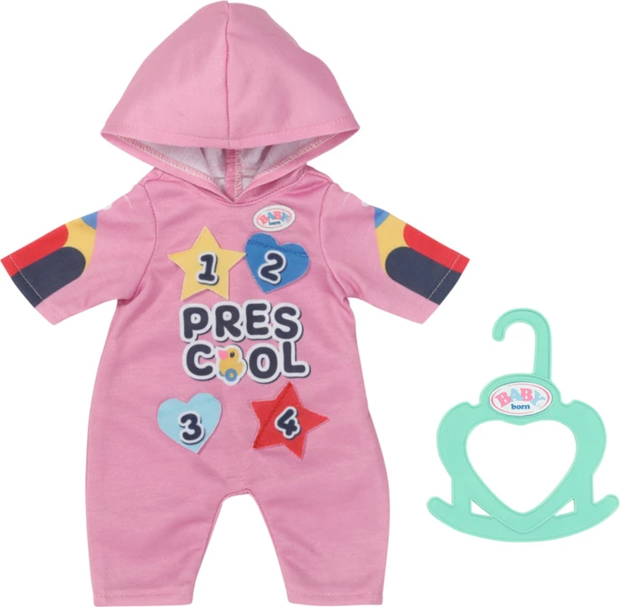 ZAPF Creation Baby born Kindergarten Einteiler + Badges 36cm