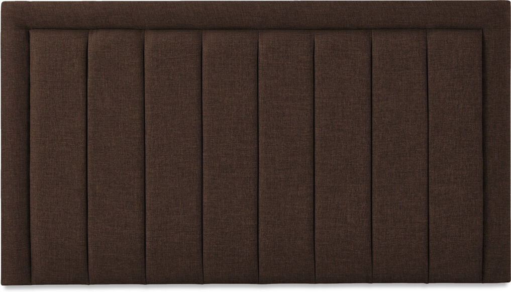 17 Stories Franciene Upholstered Velvet Headboard Brown Polyester Double (4'6)