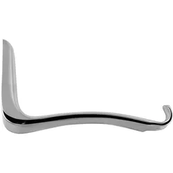 Kristeller Scheidenspekulum 110 x 36 mm, Fig. 3, tiefhohl, mit Halter